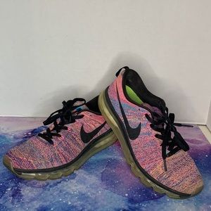 Nike Flyknit Air Max Women Running 9.5 Fly Knit Woven Sock 620659-404 2015 Vapor